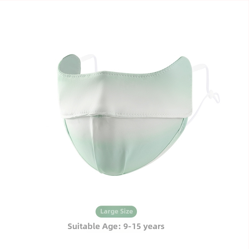 Detská maska z Ice Silk, UV ochrana UPF50+, karikatúrny dizajn, uchytenie na ucho, saténový povrch