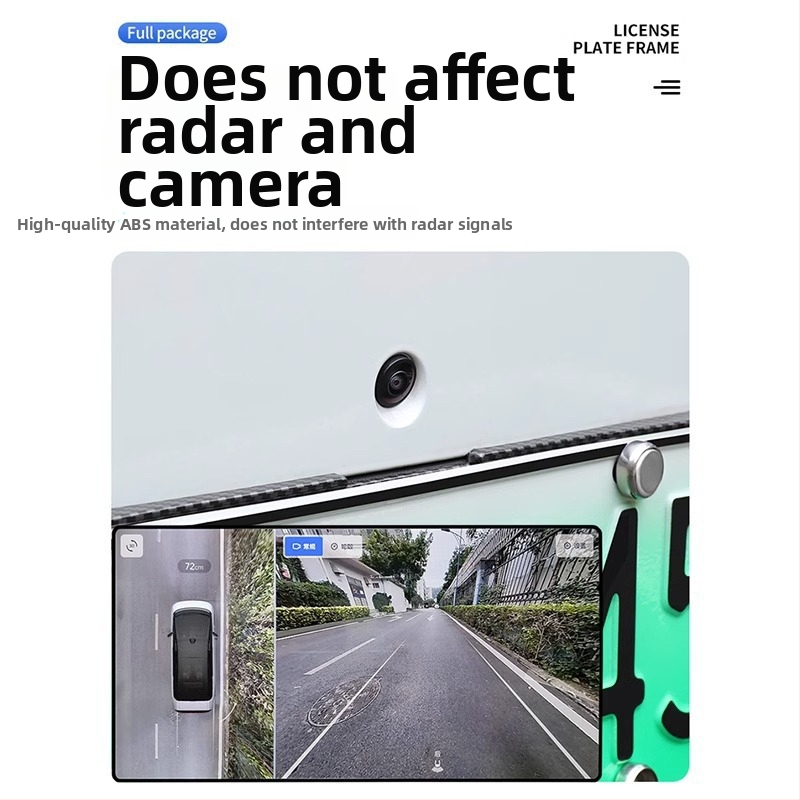 Rám registračnej poznávacej značky Ideal L6-L9, z plastu, adaptívny dizajn