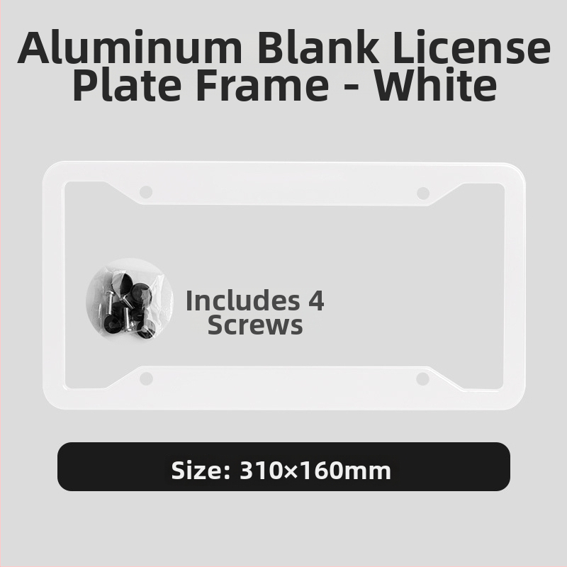 Numerio ženklo rėmelis, plastikinis, suderinamas su visais modeliais, galimybė pritaikyti