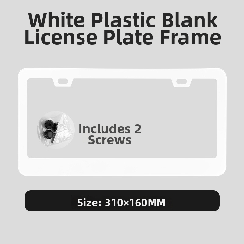 Numerio ženklo rėmelis, plastikinis, suderinamas su visais modeliais, galimybė pritaikyti