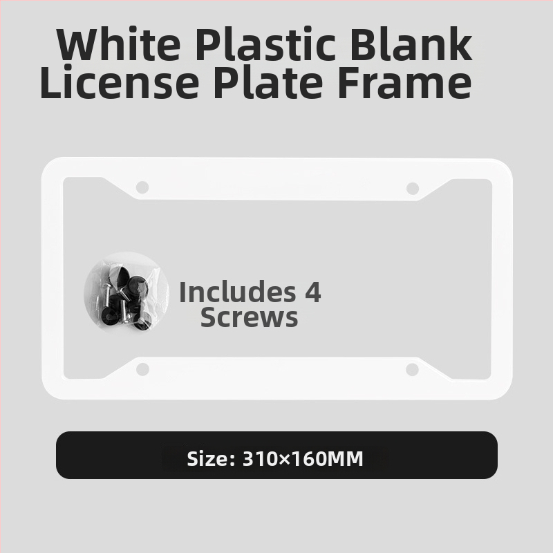 Numerio ženklo rėmelis, plastikinis, suderinamas su visais modeliais, galimybė pritaikyti