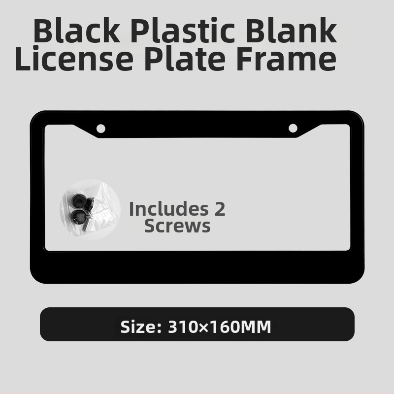 Numerio ženklo rėmelis, plastikinis, suderinamas su visais modeliais, galimybė pritaikyti