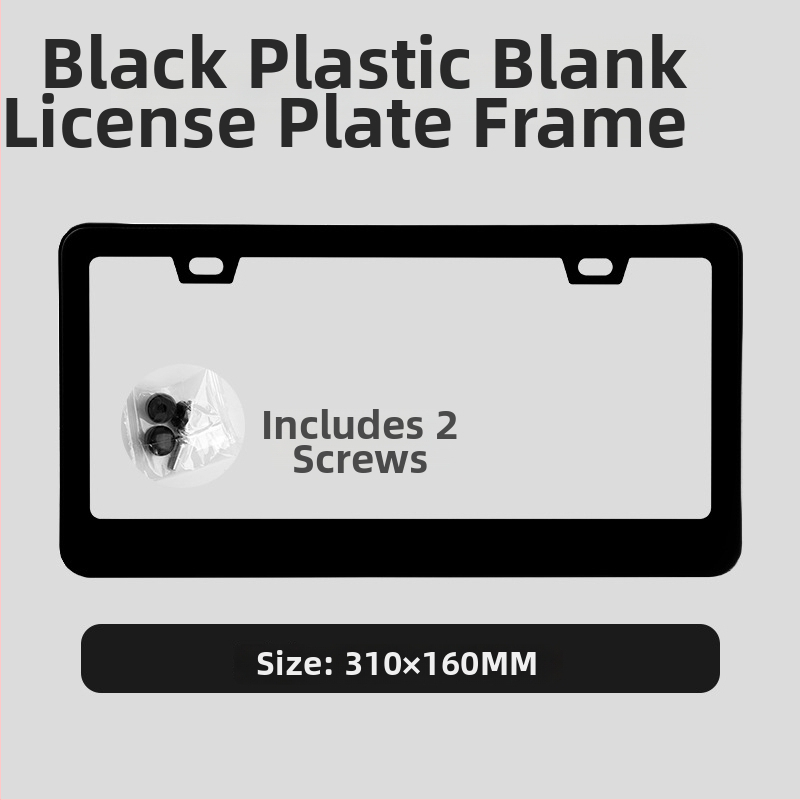 Numerio ženklo rėmelis, plastikinis, suderinamas su visais modeliais, galimybė pritaikyti