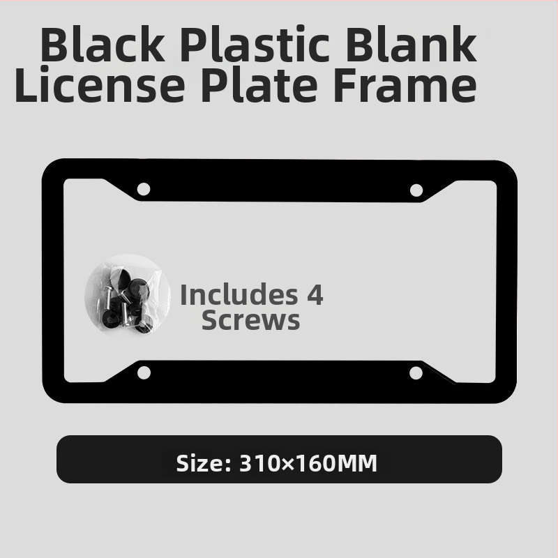 Numerio ženklo rėmelis, plastikinis, suderinamas su visais modeliais, galimybė pritaikyti