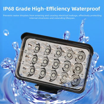 Krovininio automobilio LED prožektorius, įvestis 12–80V, galia 20–160W, IP67, liejimo aliuminio korpusas