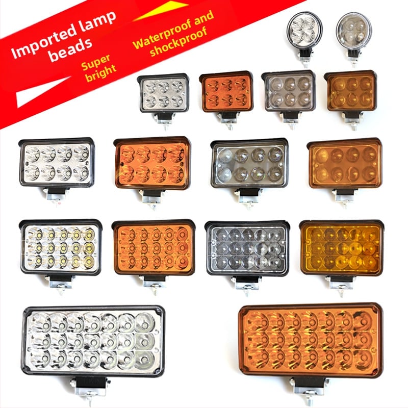 Krovininio automobilio LED prožektorius, įvestis 12–80V, galia 20–160W, IP67, liejimo aliuminio korpusas