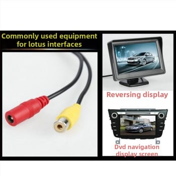 Автомобилна камера 12V универсална заден изглед с инфрачервено нощно виждане, водоустойчива, мониторинг на задния ход