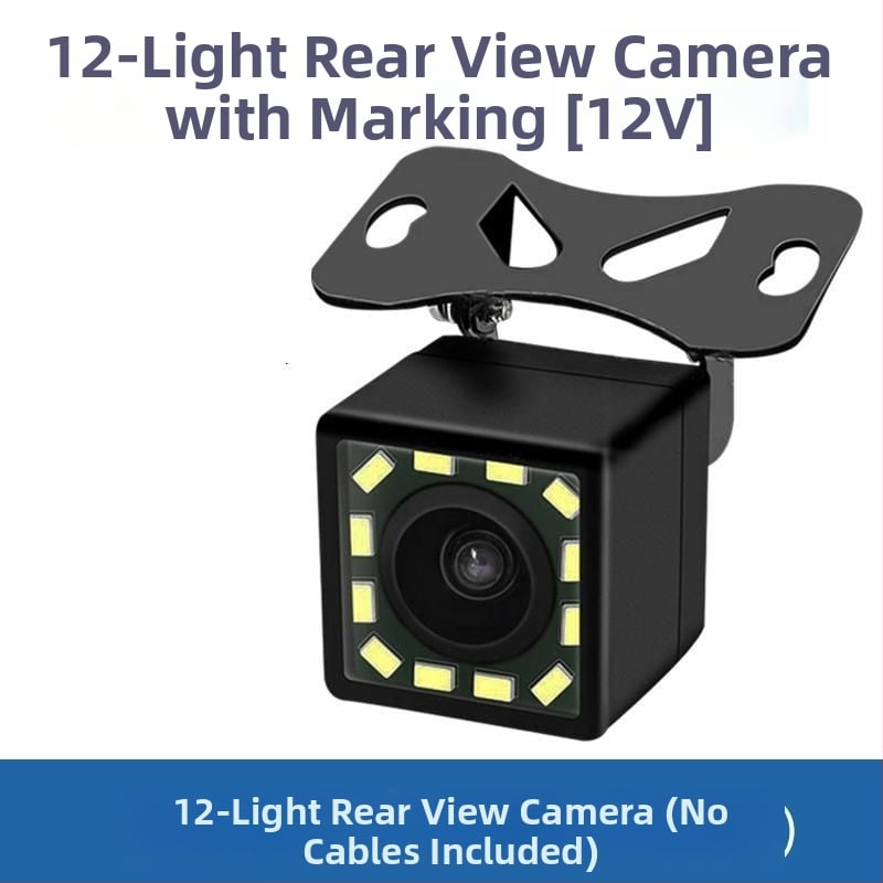 Автомобилна камера 12V универсална заден изглед с инфрачервено нощно виждане, водоустойчива, мониторинг на задния ход