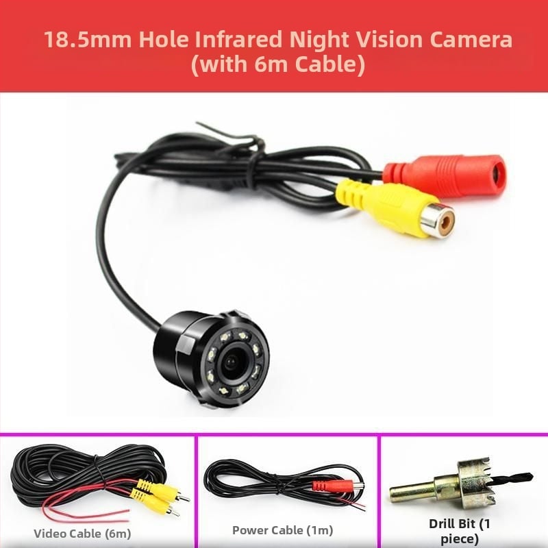 Автомобилна камера 12V универсална заден изглед с инфрачервено нощно виждане, водоустойчива, мониторинг на задния ход