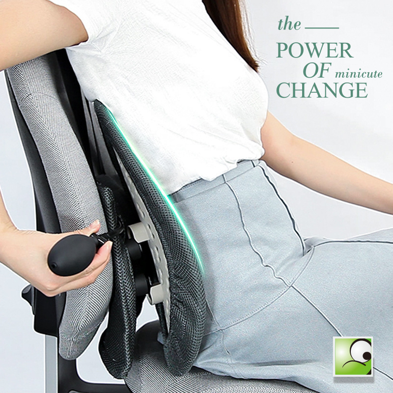 Ergonomiška juosmens pagalvė biuro kėdėlei, ABS medžiaga, logotipo spauda, tinkama ilgam sėdėjimui