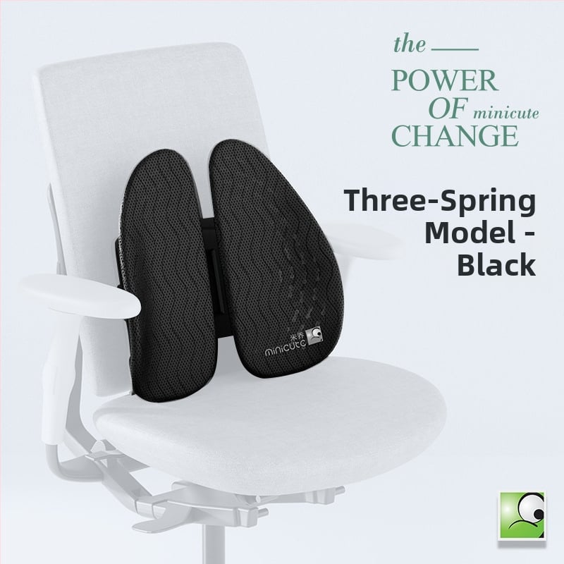 Ergonomiška juosmens pagalvė biuro kėdėlei, ABS medžiaga, logotipo spauda, tinkama ilgam sėdėjimui