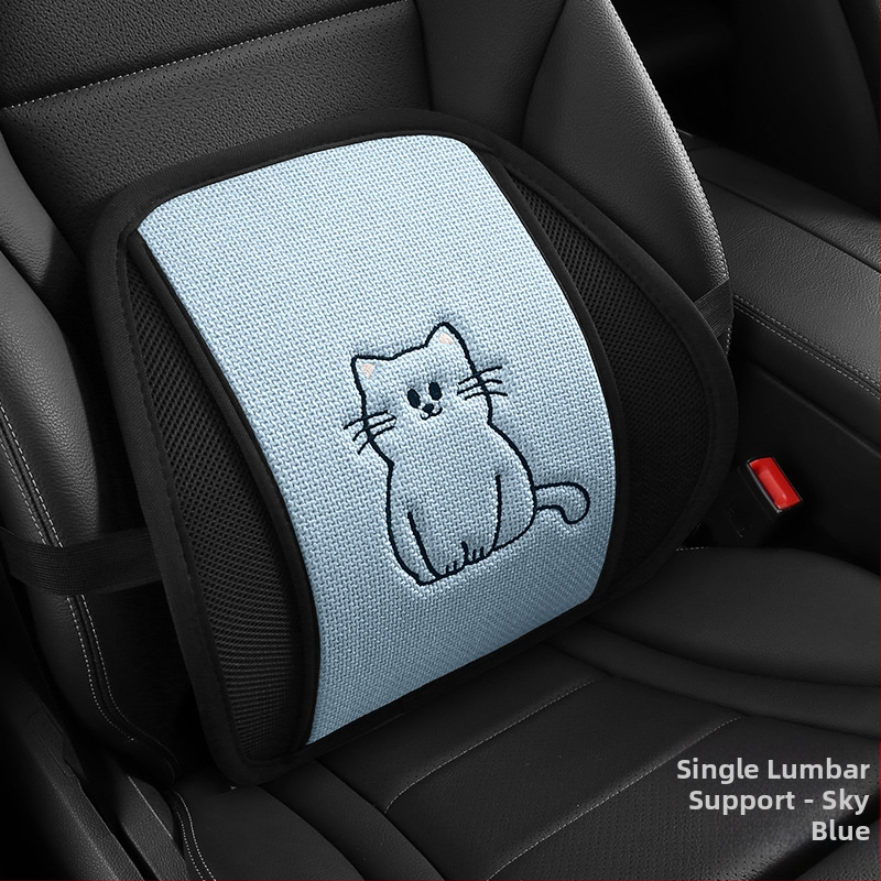 Automobilio sėdynės pagalvėlė iš atminties putų, kvėpuojanti, juosmens atrama, universalus visoms sezonoms