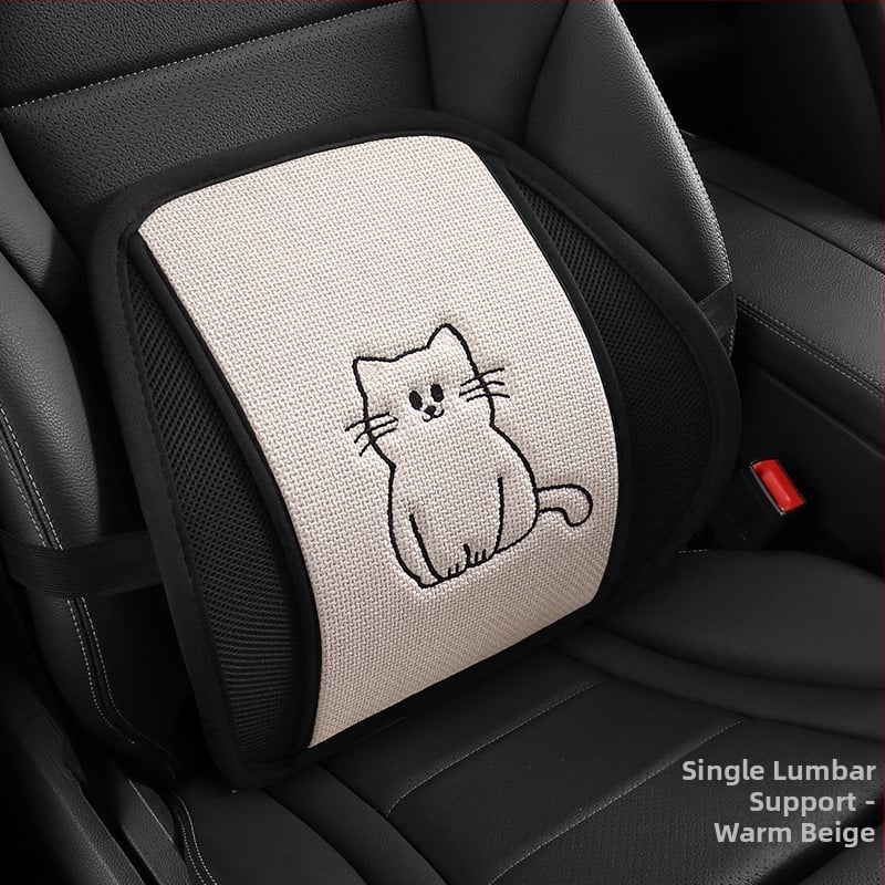 Automobilio sėdynės pagalvėlė iš atminties putų, kvėpuojanti, juosmens atrama, universalus visoms sezonoms