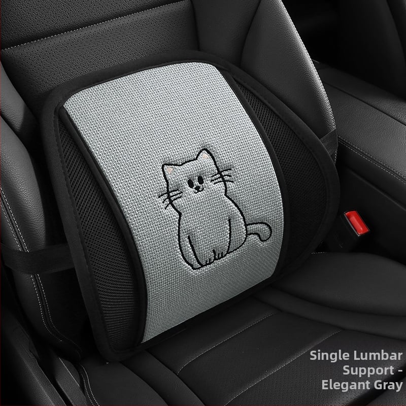 Automobilio sėdynės pagalvėlė iš atminties putų, kvėpuojanti, juosmens atrama, universalus visoms sezonoms