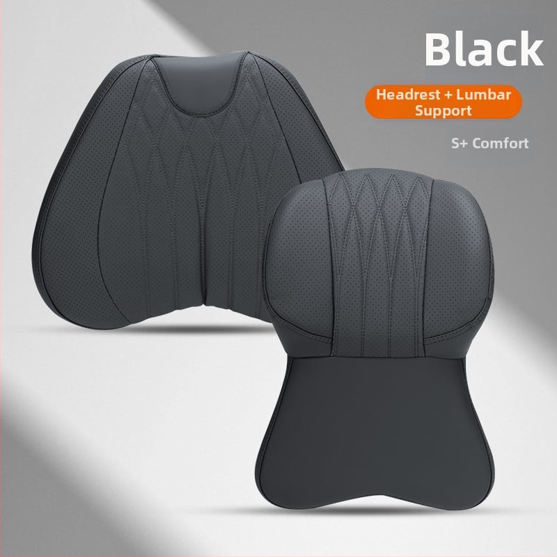 Automašīnas galvas atbalsts ar atmiņas putām, mākslīgā āda, universāla saderība, lietošanai visu gadu, pielāgojama