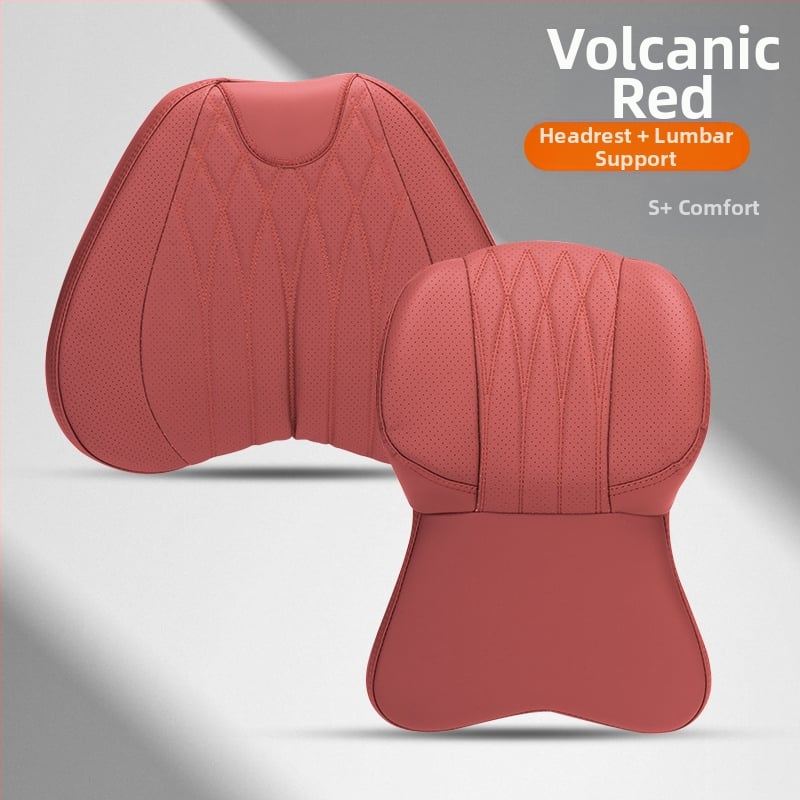 Automašīnas galvas atbalsts ar atmiņas putām, mākslīgā āda, universāla saderība, lietošanai visu gadu, pielāgojama