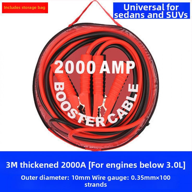 Automobilio akumuliatoriaus užvedimo laidas, antišalčio, storos, atsparus šalčiui, grynas varis, žemės kabelis