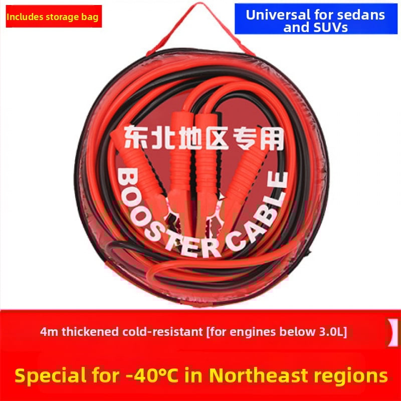 Automobilio akumuliatoriaus užvedimo laidas, antišalčio, storos, atsparus šalčiui, grynas varis, žemės kabelis