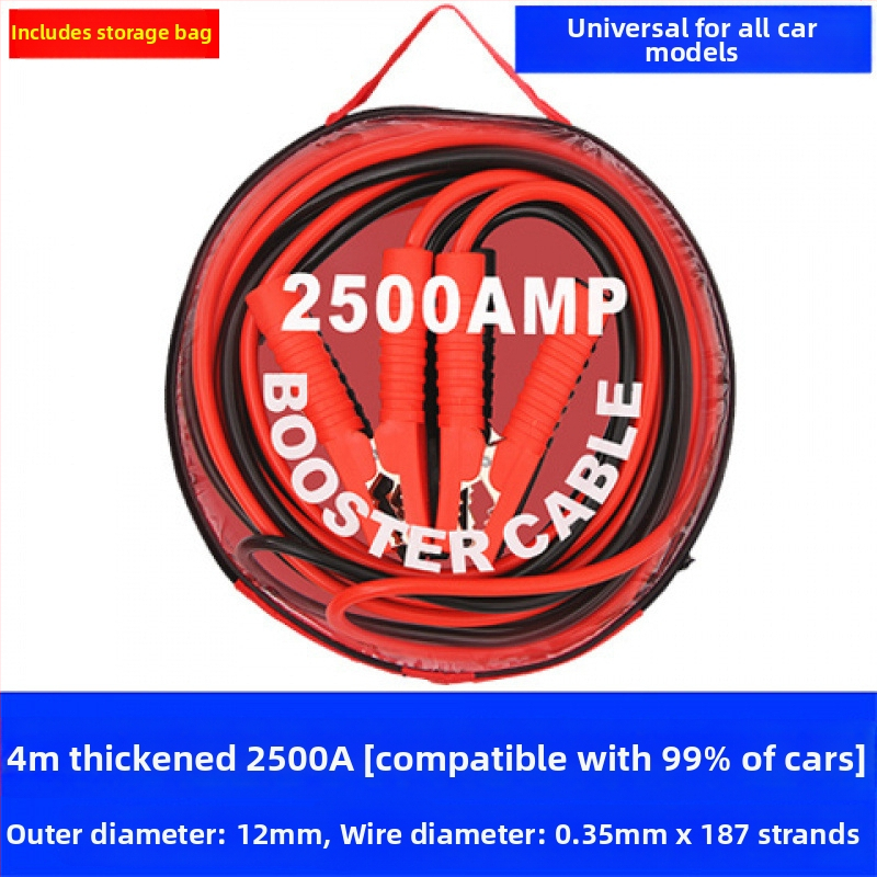 Automobilio akumuliatoriaus užvedimo laidas, antišalčio, storos, atsparus šalčiui, grynas varis, žemės kabelis