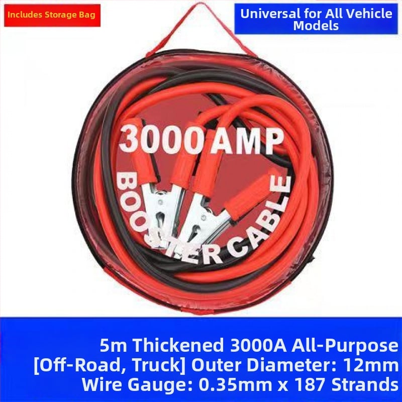 Automobilio akumuliatoriaus užvedimo laidas, antišalčio, storos, atsparus šalčiui, grynas varis, žemės kabelis