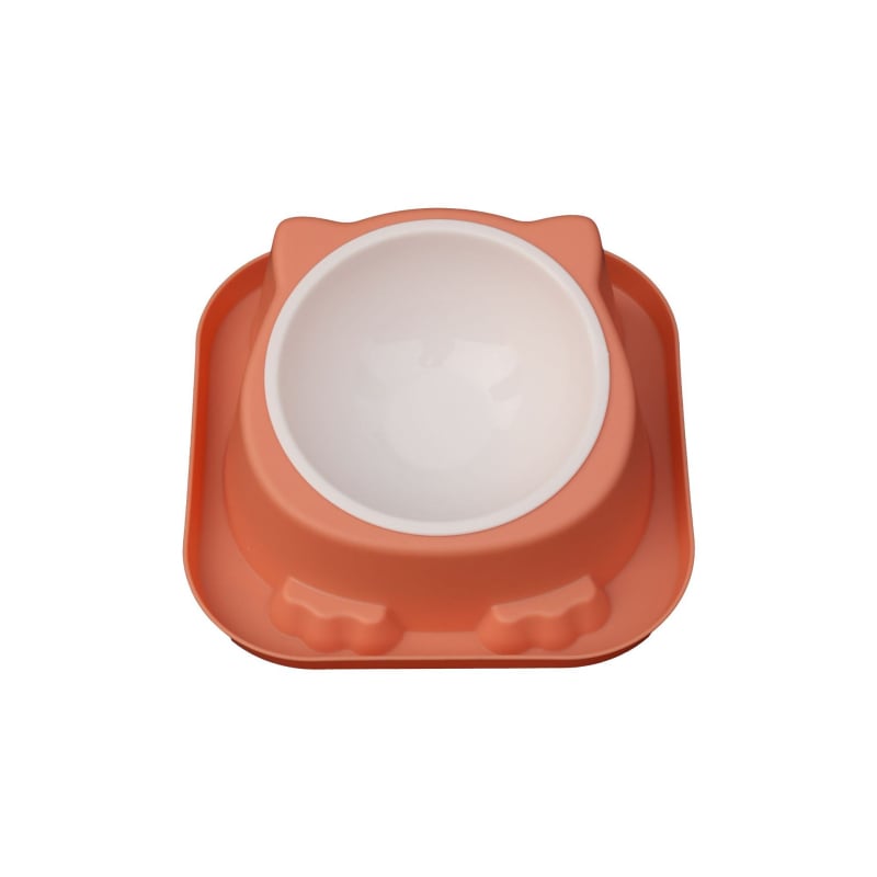 2-σε-1 αποσπώμενο μπολ φαγητού κατοικίδίων με αντιολισθητικό κάτω για γάτες και σκύλους – Υλικά: PP + ανοξείδωτος χάλυβας