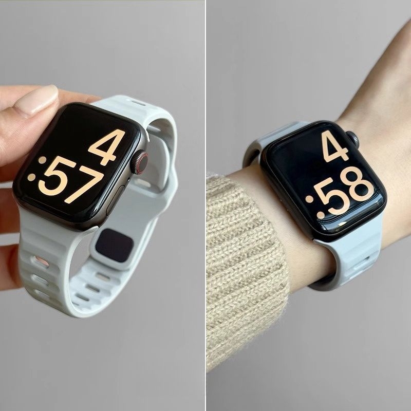 Prozračan silikonski kaiš za Apple Watch S7–S10, moderan