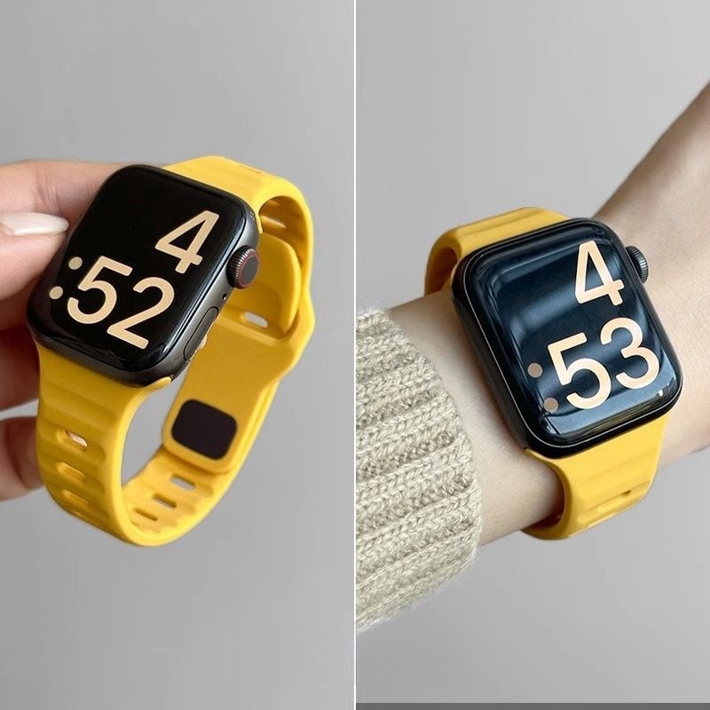 Prozračan silikonski kaiš za Apple Watch S7–S10, moderan