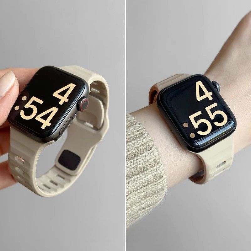 Prozračan silikonski kaiš za Apple Watch S7–S10, moderan