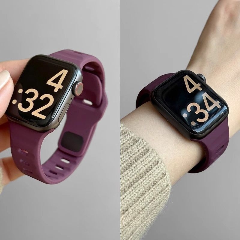 Prozračan silikonski kaiš za Apple Watch S7–S10, moderan