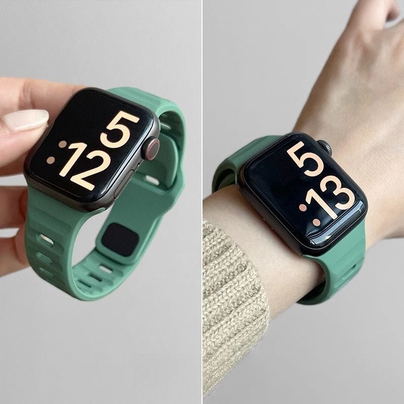 Prozračan silikonski kaiš za Apple Watch S7–S10, moderan