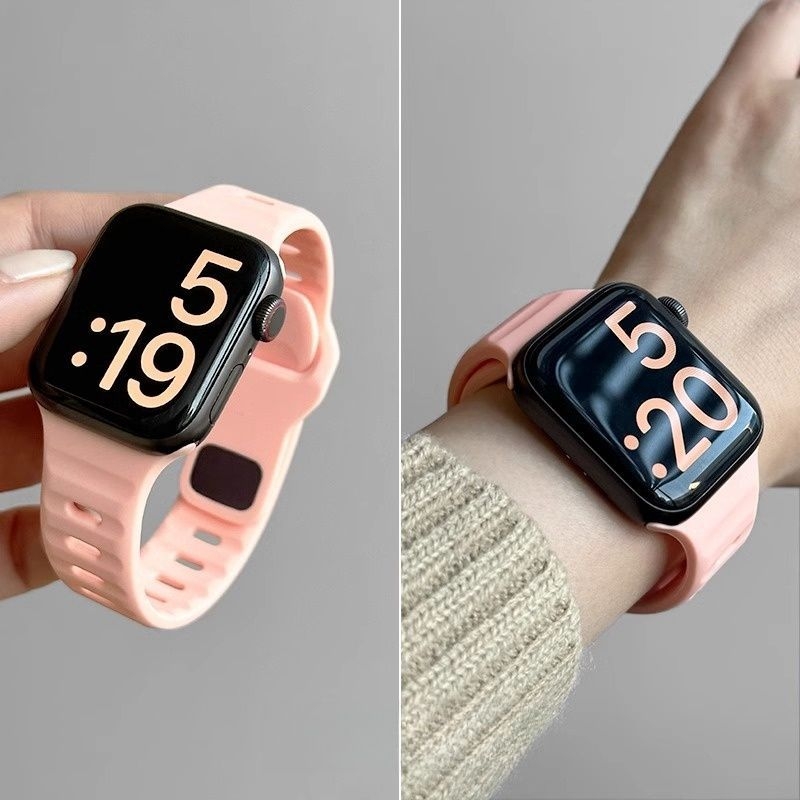 Prozračan silikonski kaiš za Apple Watch S7–S10, moderan