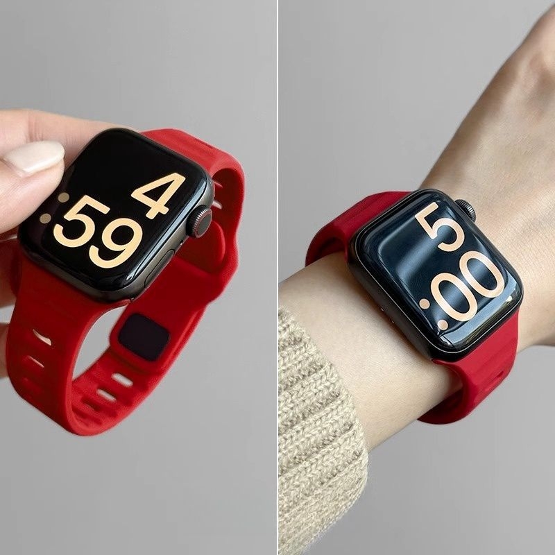 Prozračan silikonski kaiš za Apple Watch S7–S10, moderan