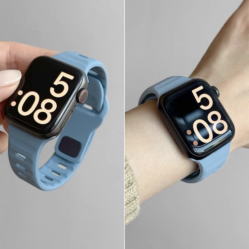 Prozračan silikonski kaiš za Apple Watch S7–S10, moderan
