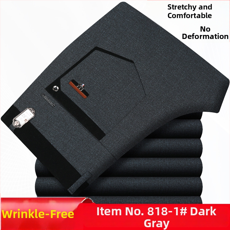 Vyriniai rudens-žiemos storesnės kasdienės kelnės, tiesus kirpimas, medvilnės audinys, užtrauktukas, didelis elastingumas