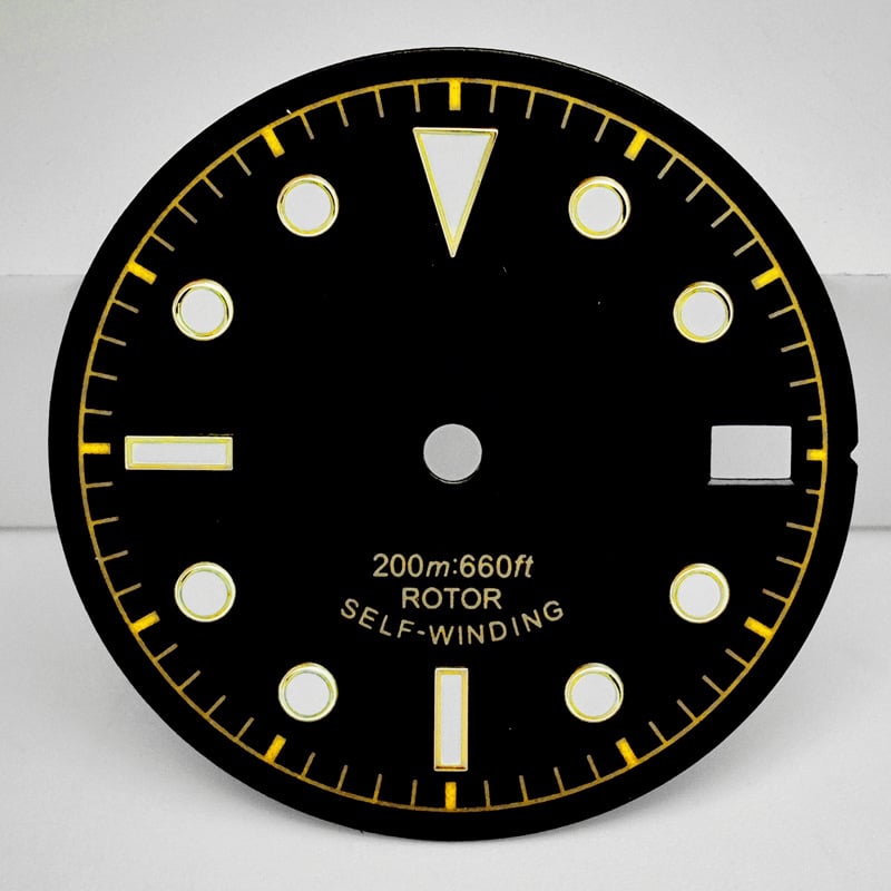 Laikrodžio ciferblato keitimas su šviesinančiu apatinio skyriaus dialu, NH35/NH36 judėjimo suderinamumas, modelis 6003, dėžutėje 1, išleistas 2024 m. vasaros