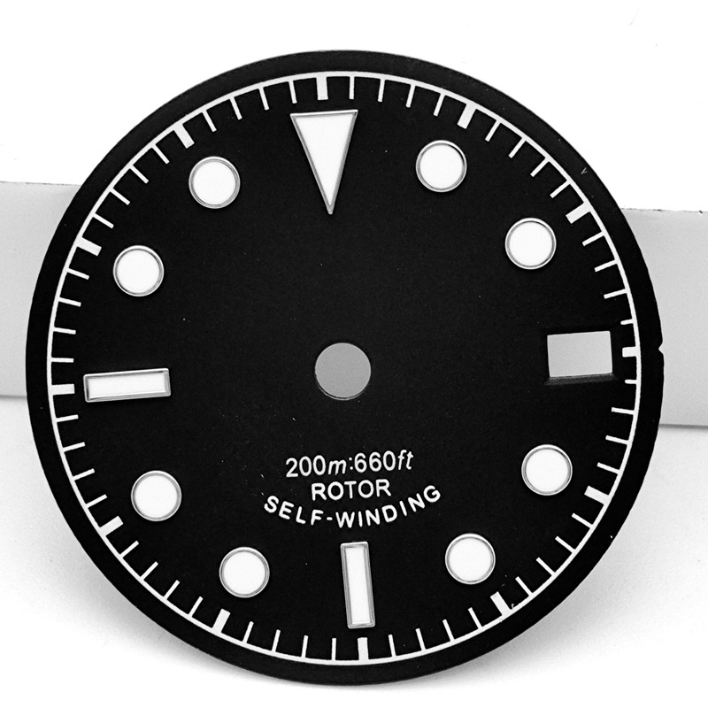 Laikrodžio ciferblato keitimas su šviesinančiu apatinio skyriaus dialu, NH35/NH36 judėjimo suderinamumas, modelis 6003, dėžutėje 1, išleistas 2024 m. vasaros