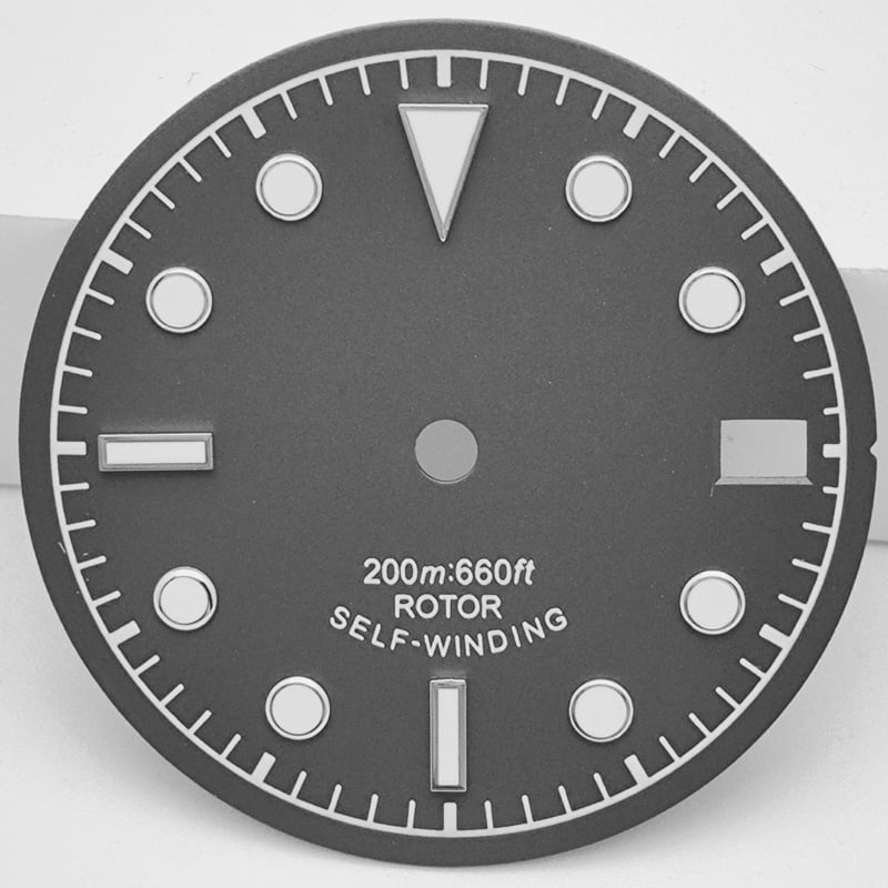 Laikrodžio ciferblato keitimas su šviesinančiu apatinio skyriaus dialu, NH35/NH36 judėjimo suderinamumas, modelis 6003, dėžutėje 1, išleistas 2024 m. vasaros