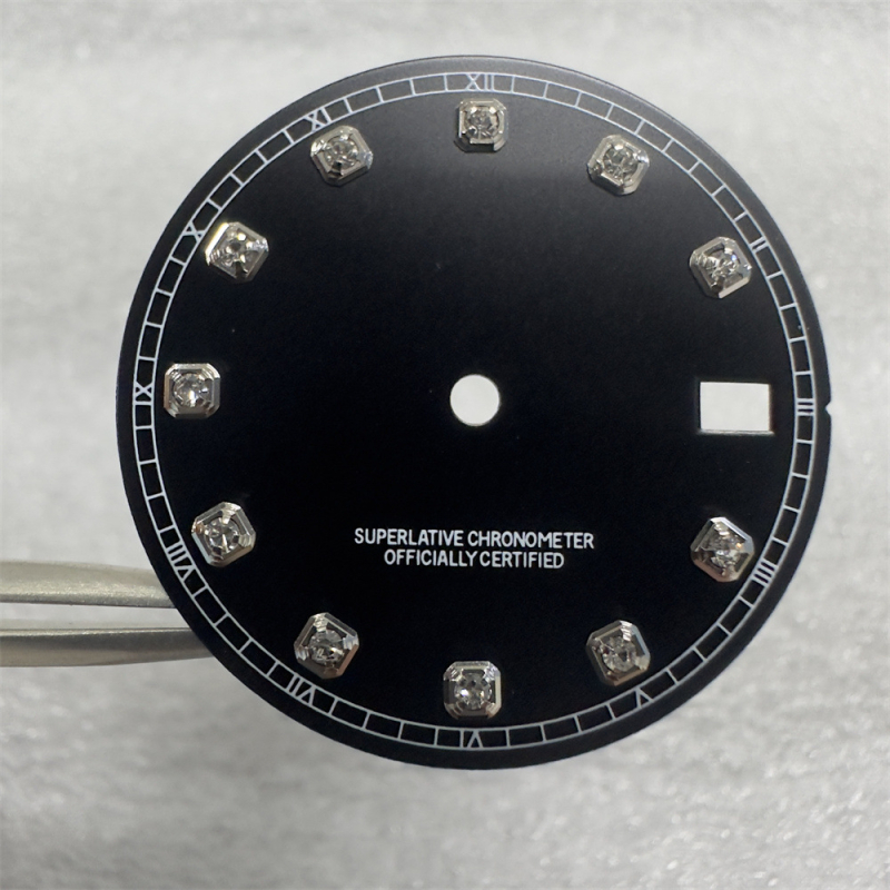 Laikrodžio mechanizmo modifikavimo rinkinys su NH35/NH36 automatinio judėjimo mechanizmu ir deimantiniu dialu