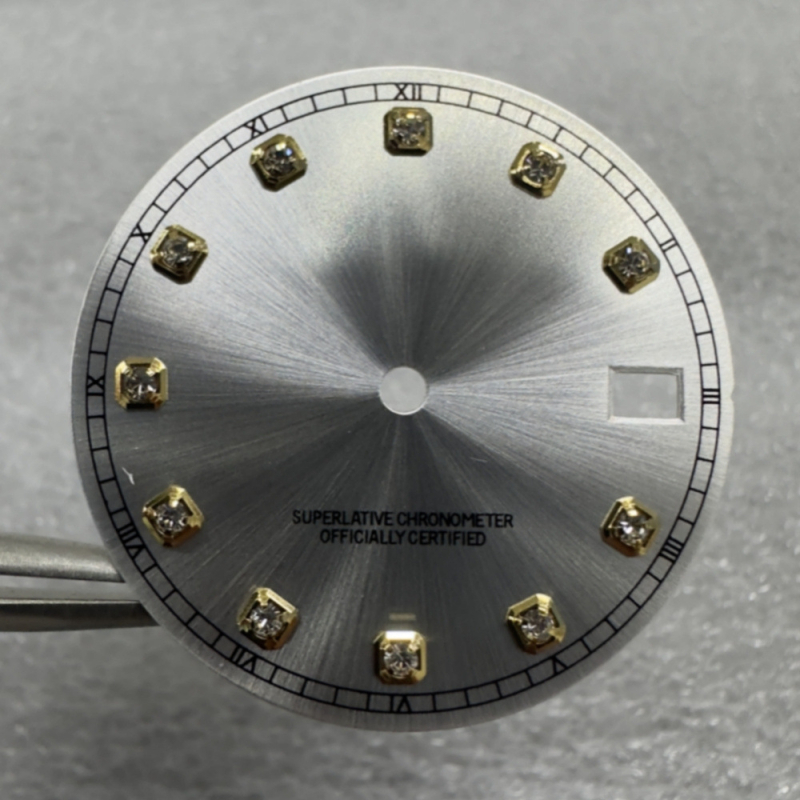 Laikrodžio mechanizmo modifikavimo rinkinys su NH35/NH36 automatinio judėjimo mechanizmu ir deimantiniu dialu