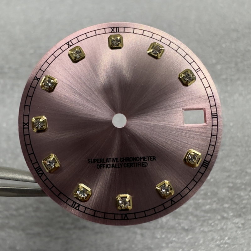 Laikrodžio mechanizmo modifikavimo rinkinys su NH35/NH36 automatinio judėjimo mechanizmu ir deimantiniu dialu