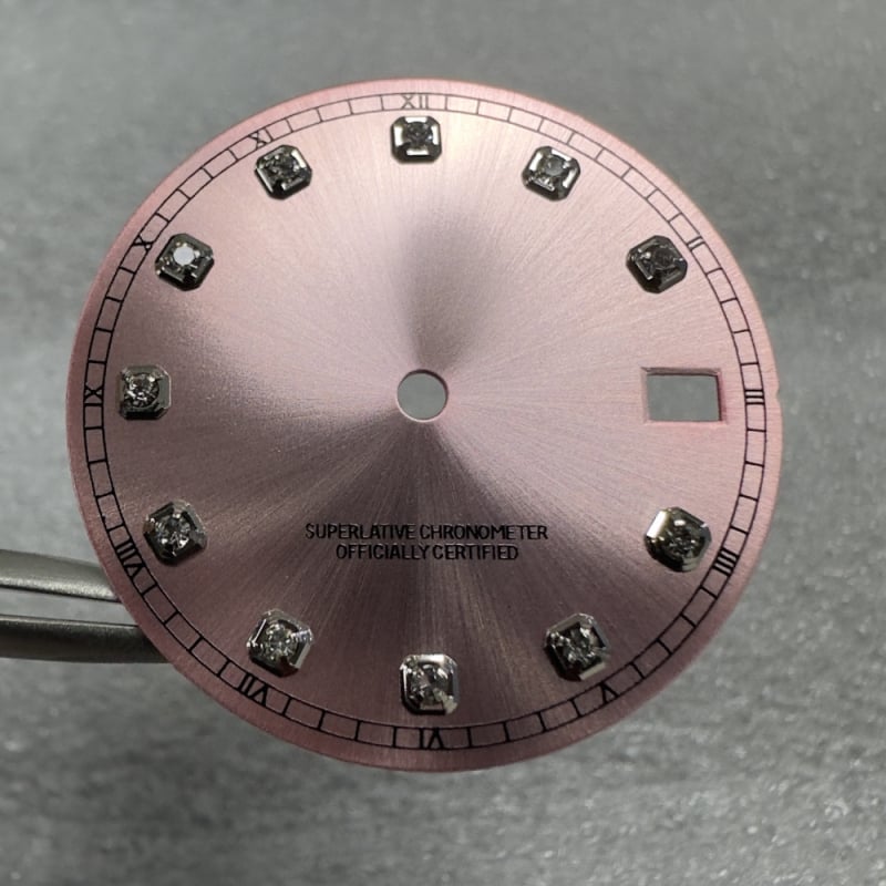 Laikrodžio mechanizmo modifikavimo rinkinys su NH35/NH36 automatinio judėjimo mechanizmu ir deimantiniu dialu