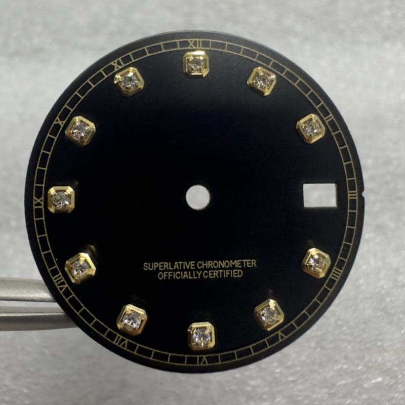 Laikrodžio mechanizmo modifikavimo rinkinys su NH35/NH36 automatinio judėjimo mechanizmu ir deimantiniu dialu