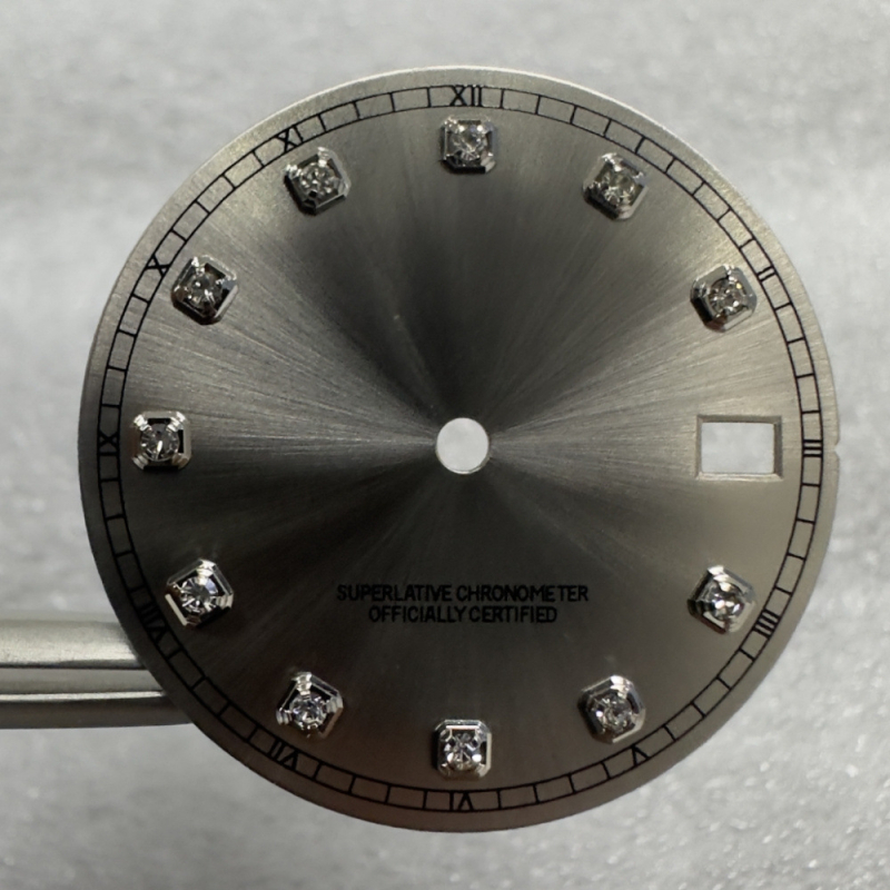 Laikrodžio mechanizmo modifikavimo rinkinys su NH35/NH36 automatinio judėjimo mechanizmu ir deimantiniu dialu