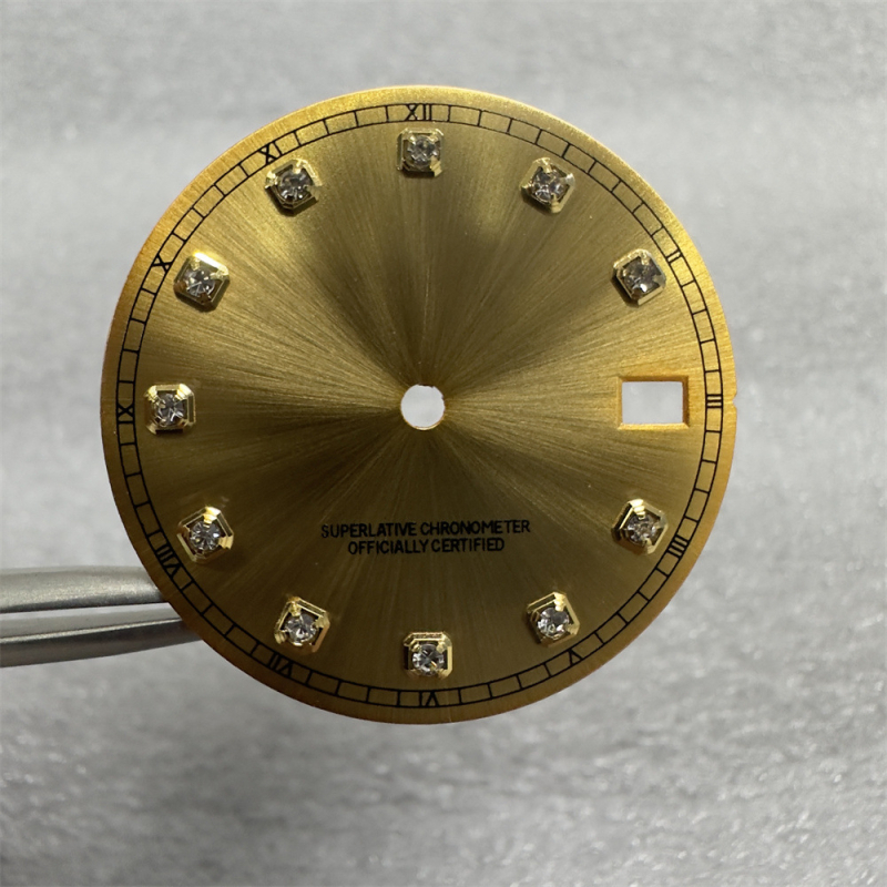 Laikrodžio mechanizmo modifikavimo rinkinys su NH35/NH36 automatinio judėjimo mechanizmu ir deimantiniu dialu