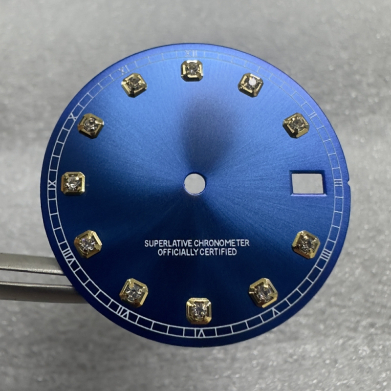 Laikrodžio mechanizmo modifikavimo rinkinys su NH35/NH36 automatinio judėjimo mechanizmu ir deimantiniu dialu