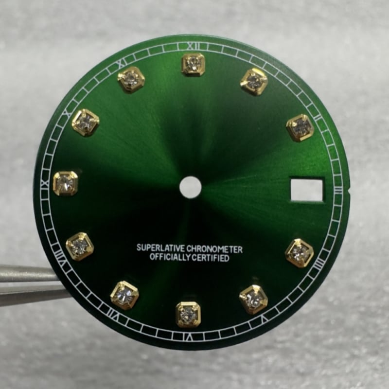 Laikrodžio mechanizmo modifikavimo rinkinys su NH35/NH36 automatinio judėjimo mechanizmu ir deimantiniu dialu