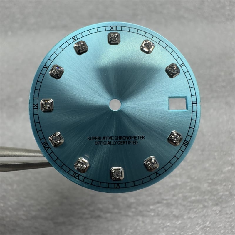 Laikrodžio mechanizmo modifikavimo rinkinys su NH35/NH36 automatinio judėjimo mechanizmu ir deimantiniu dialu