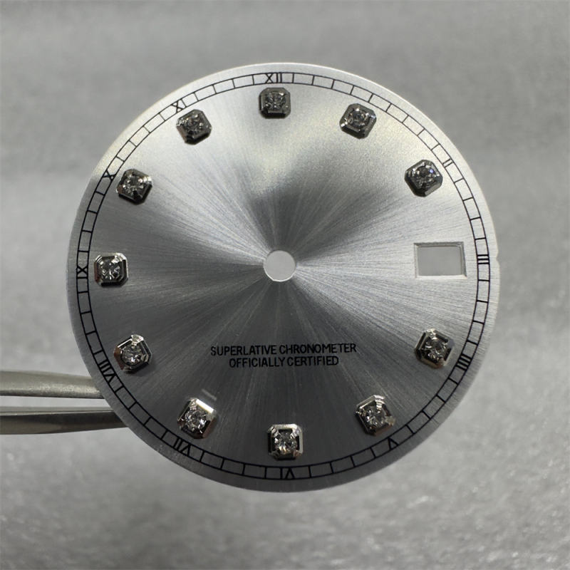Laikrodžio mechanizmo modifikavimo rinkinys su NH35/NH36 automatinio judėjimo mechanizmu ir deimantiniu dialu