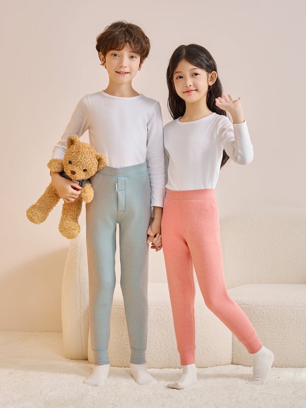 Vaikų šiltos kelnaitės su fliso pamušalu, aukšta juosta, rudens–žiema, unisex, skirta vaikams nuo 8 metų