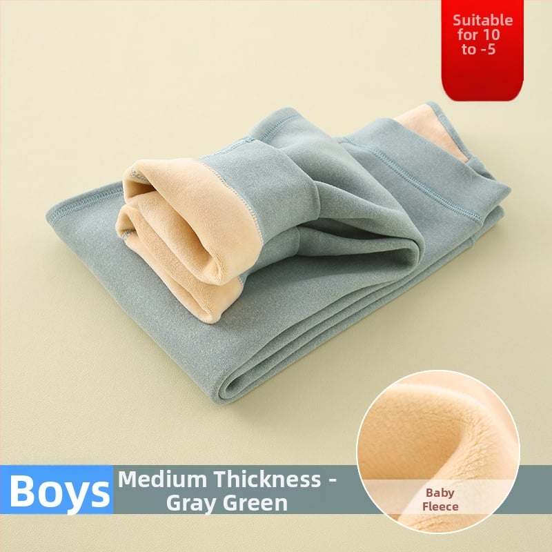 Vaikų šiltos kelnaitės su fliso pamušalu, aukšta juosta, rudens–žiema, unisex, skirta vaikams nuo 8 metų